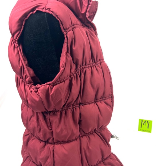 US Polo Ralph Laurent Burgundy Puffer Vest XL for Kids - Picture 7 of 15